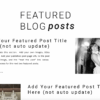 New York Template website Featured Post Section